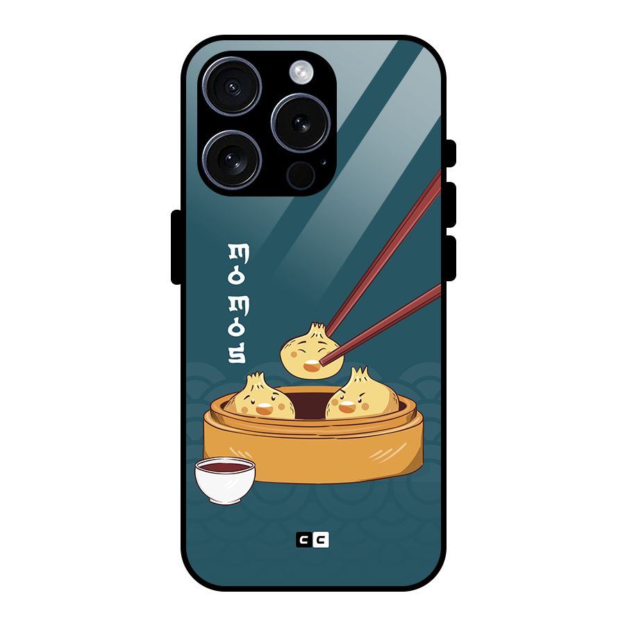 Momos Lover Glass Back Case for iPhone 15 Pro
