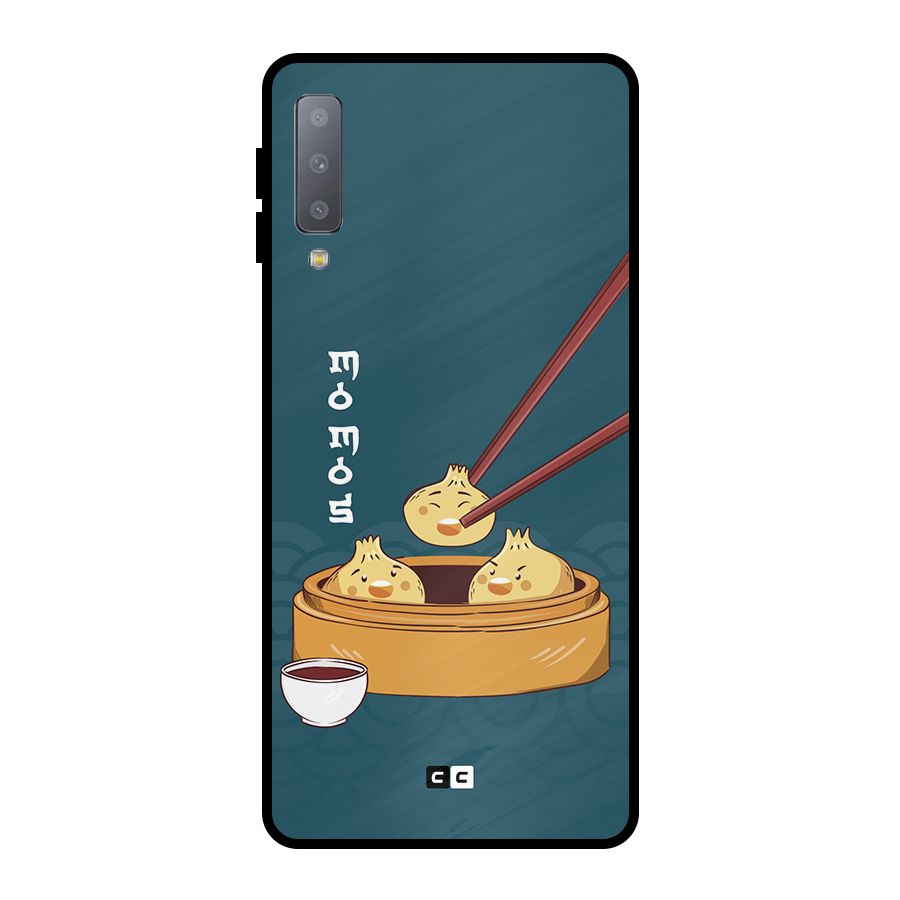 Momos Lover Metal Back Case for Galaxy A7 (2018)