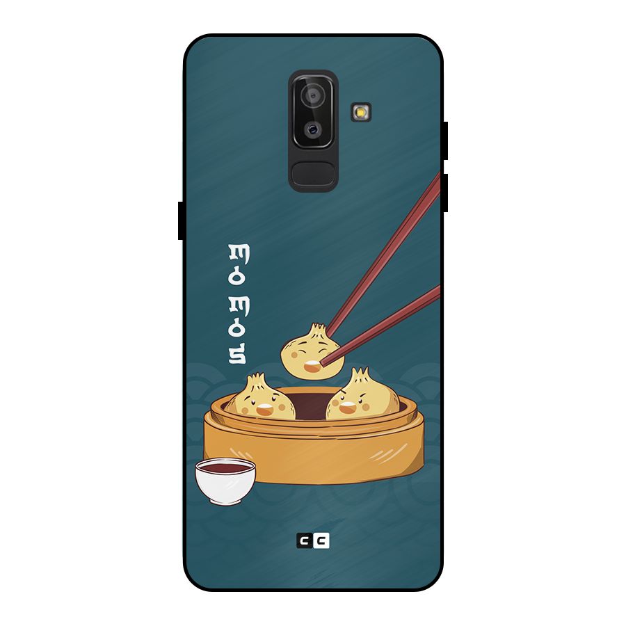 Momos Lover Metal Back Case for Galaxy J8