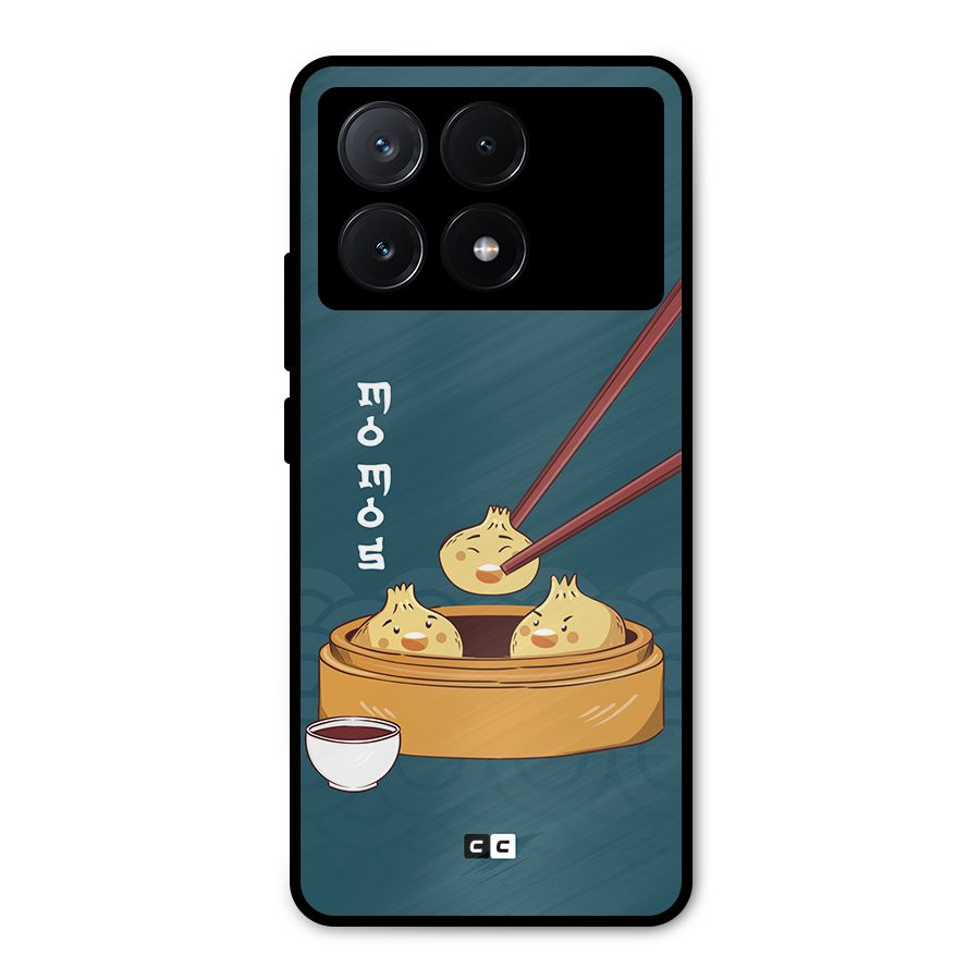 Momos Lover Metal Back Case for Poco X6 Pro