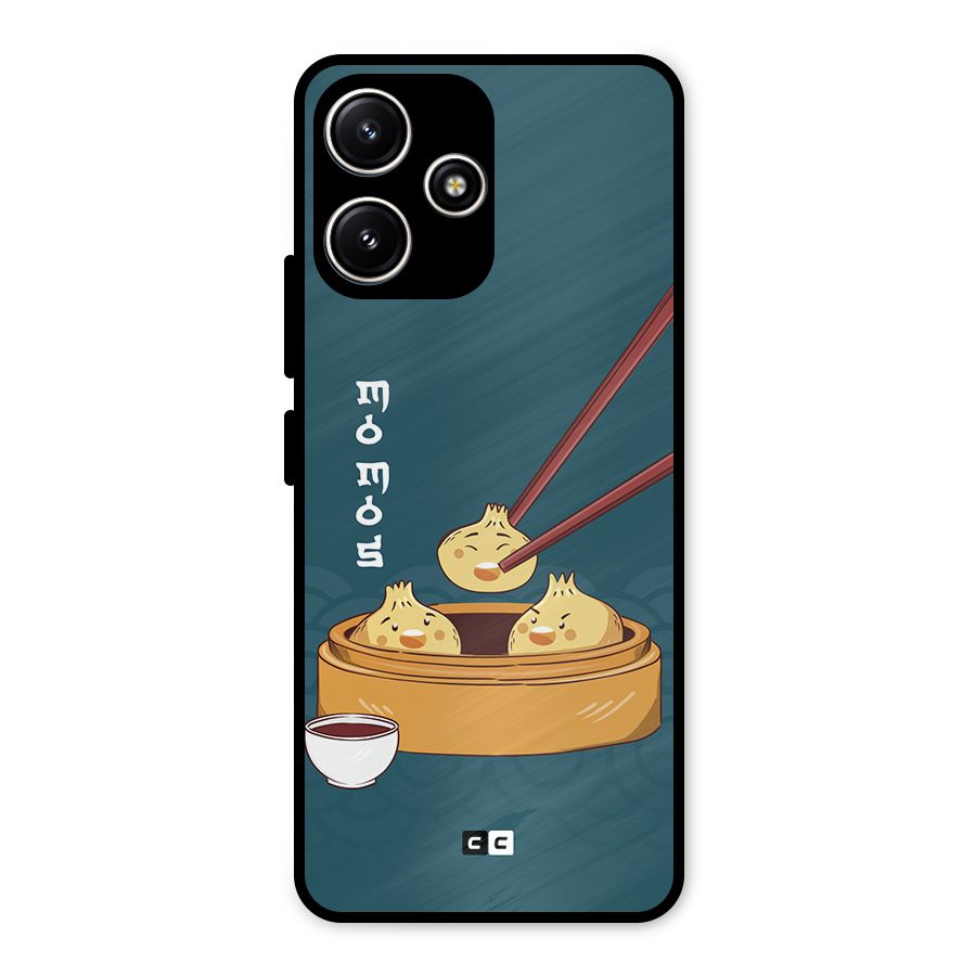 Momos Lover Metal Back Case for Redmi 12 5G