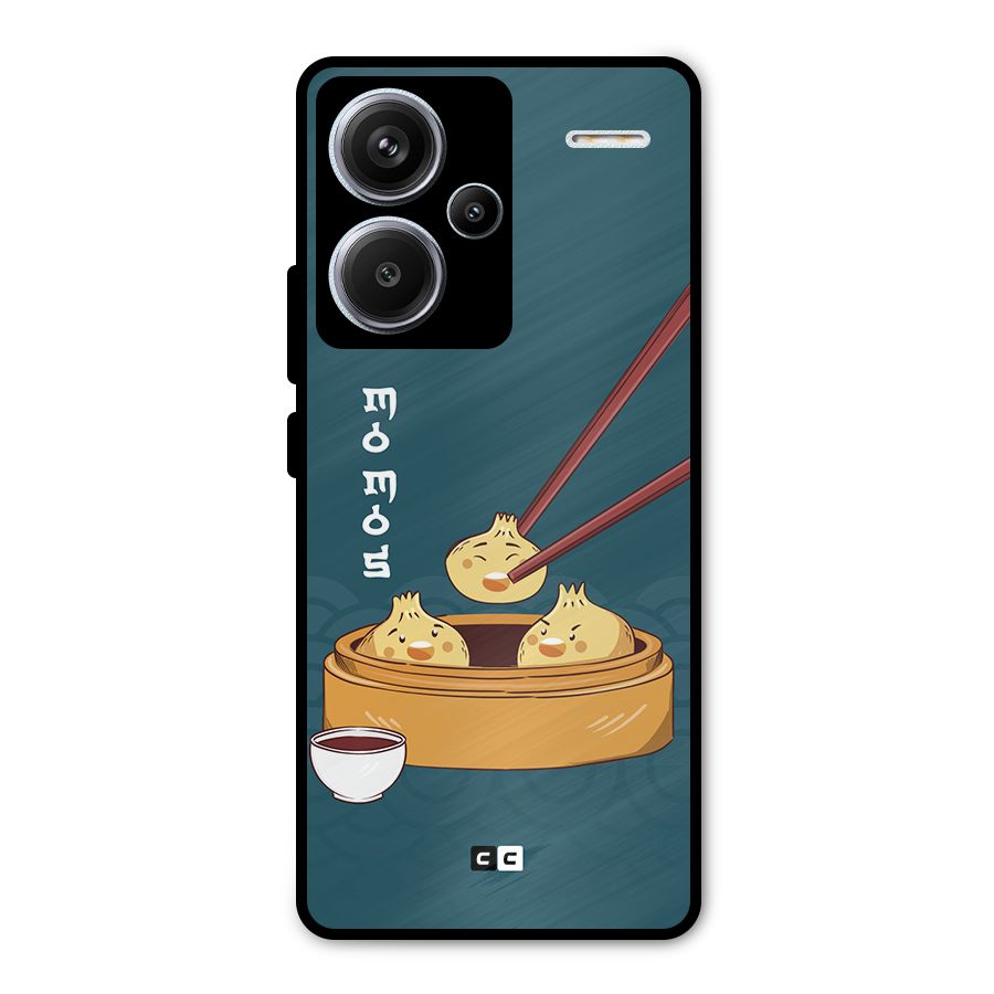 Momos Lover Metal Back Case for Redmi Note 13 Pro Plus