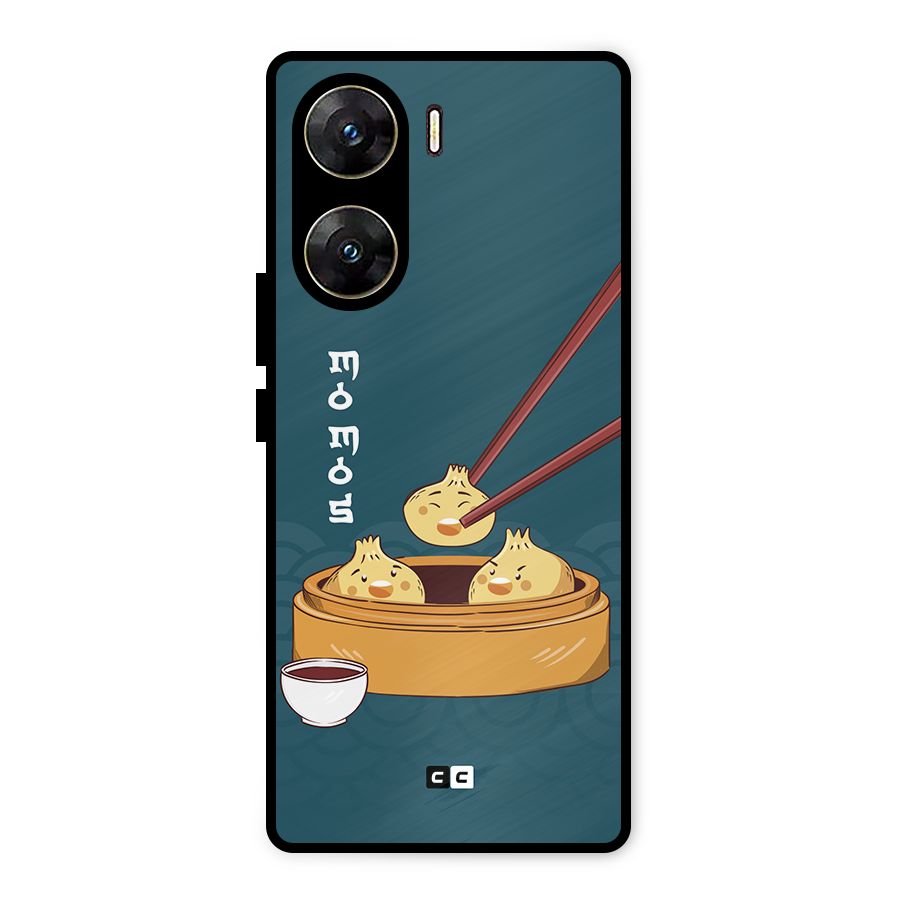 Momos Lover Metal Back Case for Vivo V29e