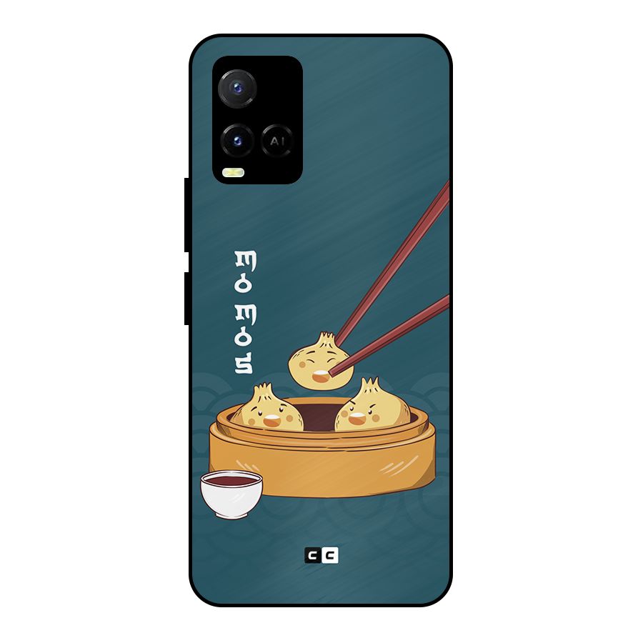 Momos Lover Metal Back Case for Vivo Y21A