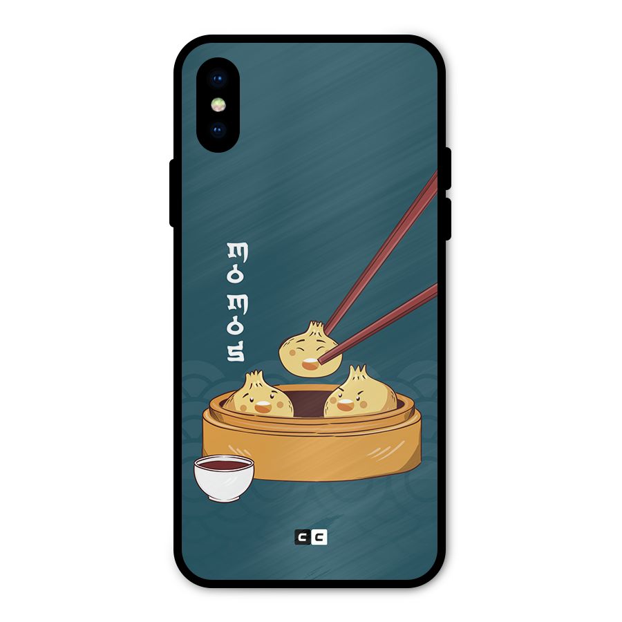 Momos Lover Metal Back Case for iPhone X