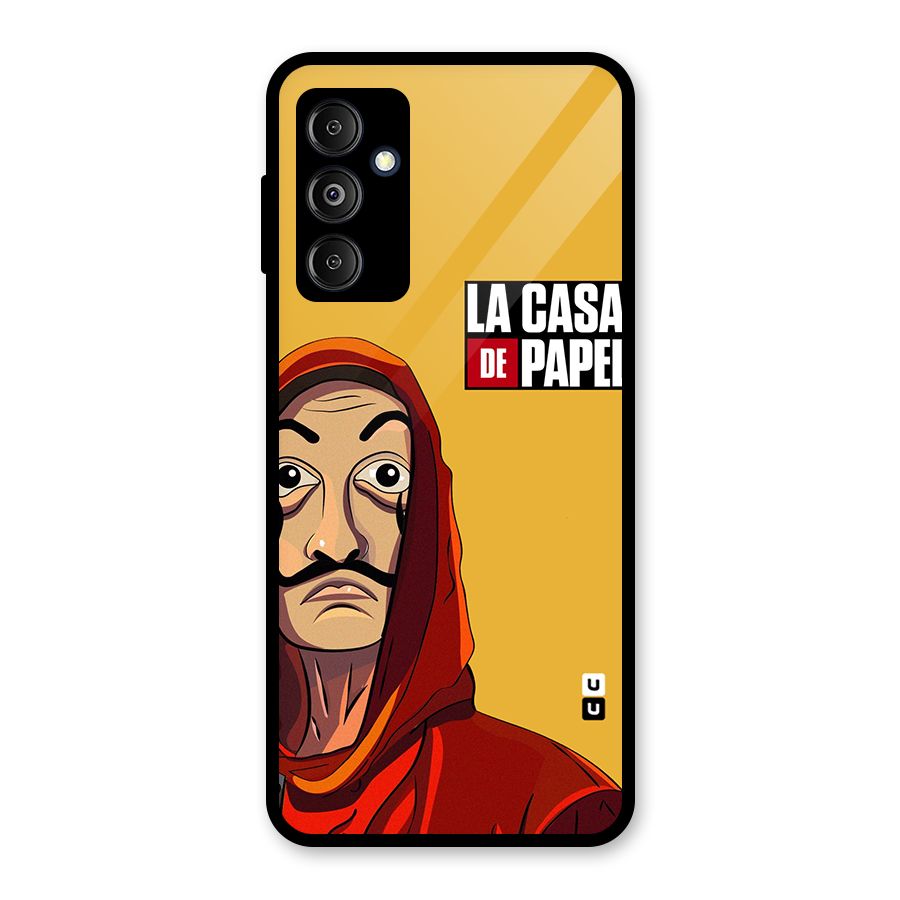 Money Heist La Casa De Papel Glass Back Case for Galaxy M14 5G