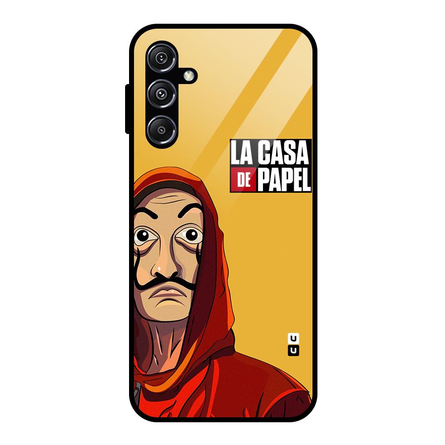 Money Heist La Casa De Papel Glass Back Case for Galaxy M34 5G