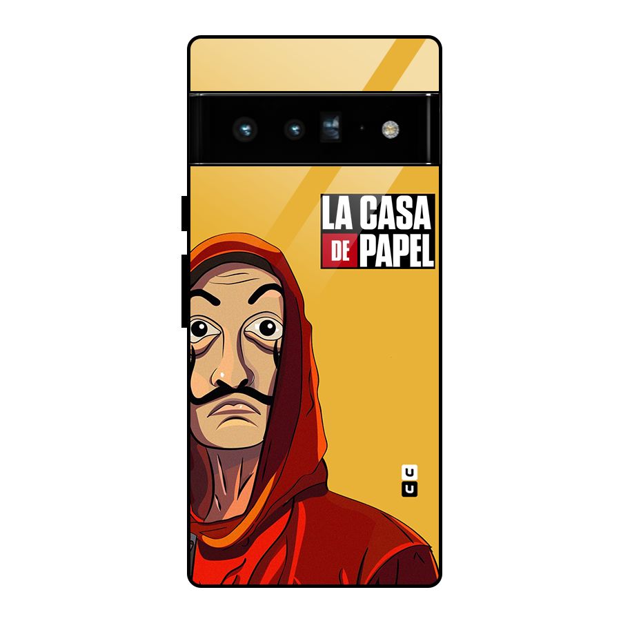 Money Heist La Casa De Papel Glass Back Case for Google Pixel 6 Pro