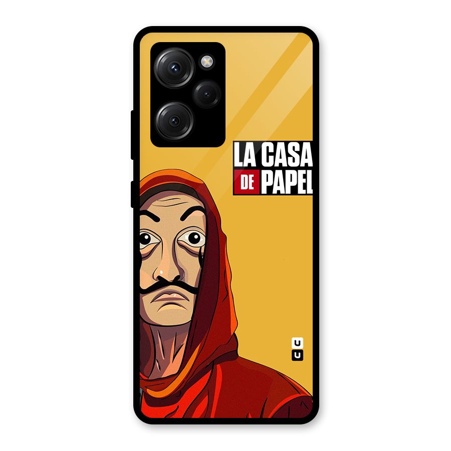 Money Heist La Casa De Papel Glass Back Case for Poco X5 Pro