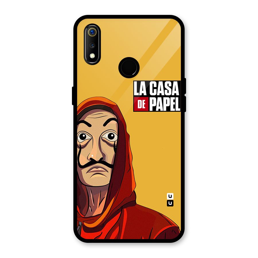 Money Heist La Casa De Papel Glass Back Case for Realme 3i