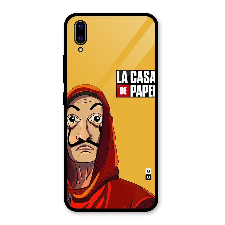 Money Heist La Casa De Papel Glass Back Case for Vivo V11 Pro