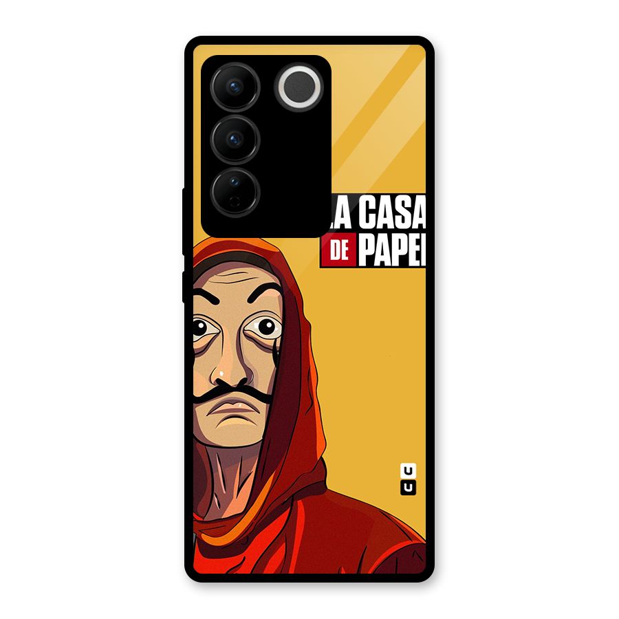 Money Heist La Casa De Papel Glass Back Case for Vivo V27