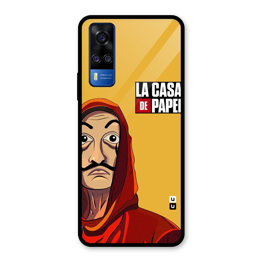 Money Heist La Casa De Papel Glass Back Case for Vivo Y31