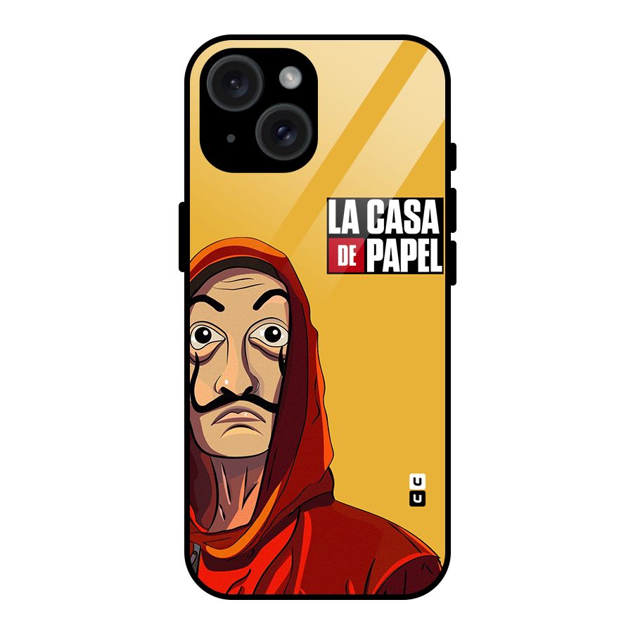 Money Heist La Casa De Papel Glass Back Case for iPhone 15