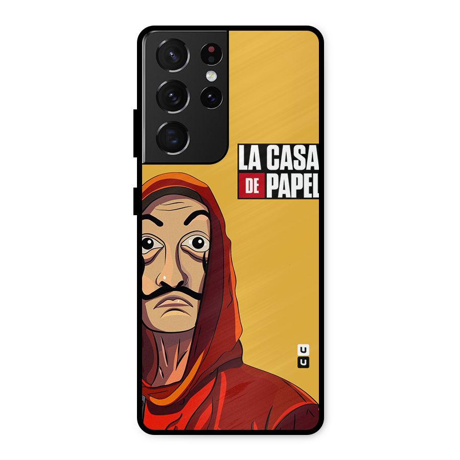 Money Heist La Casa De Papel Metal Back Case for Galaxy S21 Ultra 5G