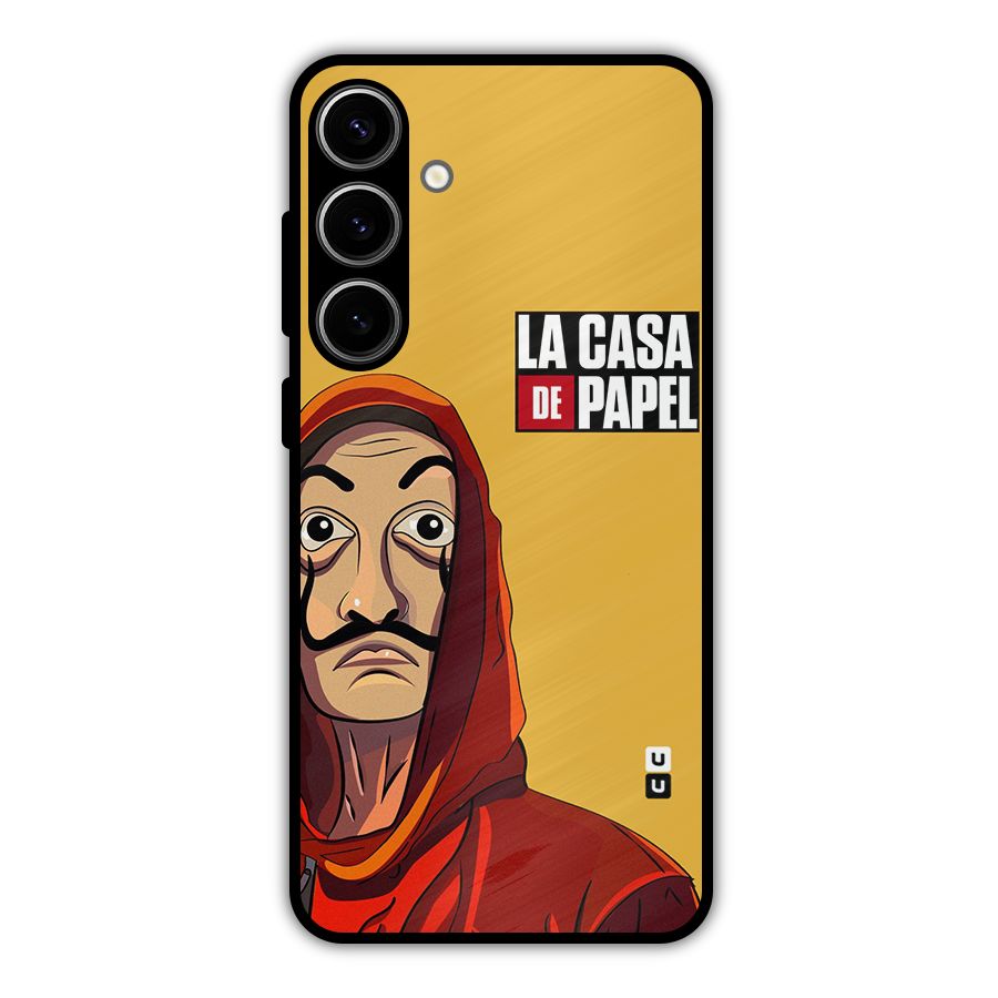 Money Heist La Casa De Papel Metal Back Case for Galaxy S24 Plus