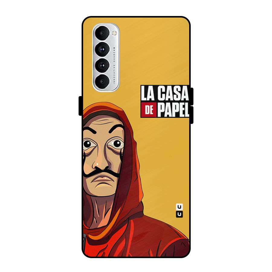 Money Heist La Casa De Papel Metal Back Case for Oppo Reno4 Pro