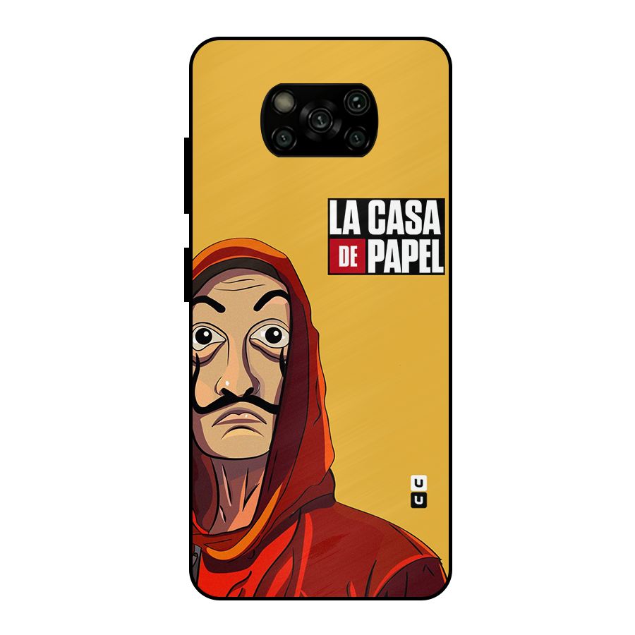 Money Heist La Casa De Papel Metal Back Case for Poco X3