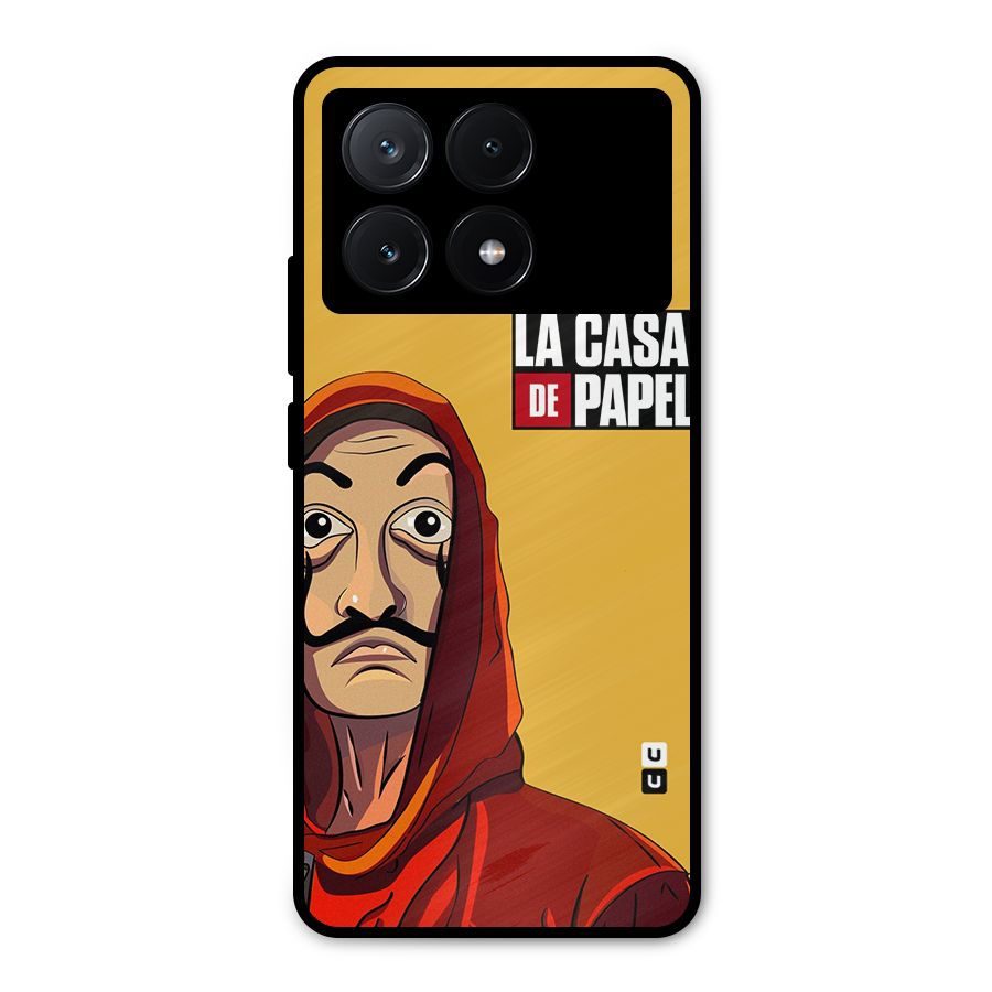 Money Heist La Casa De Papel Metal Back Case for Poco X6 Pro