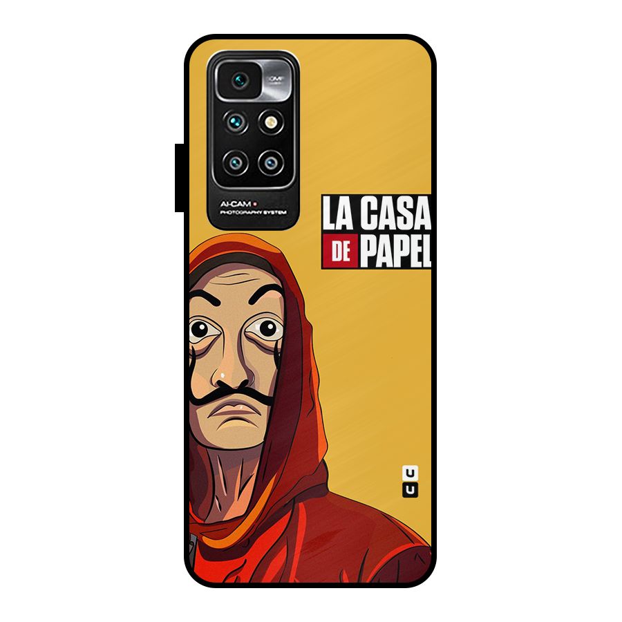 Money Heist La Casa De Papel Metal Back Case for Redmi 10 Prime
