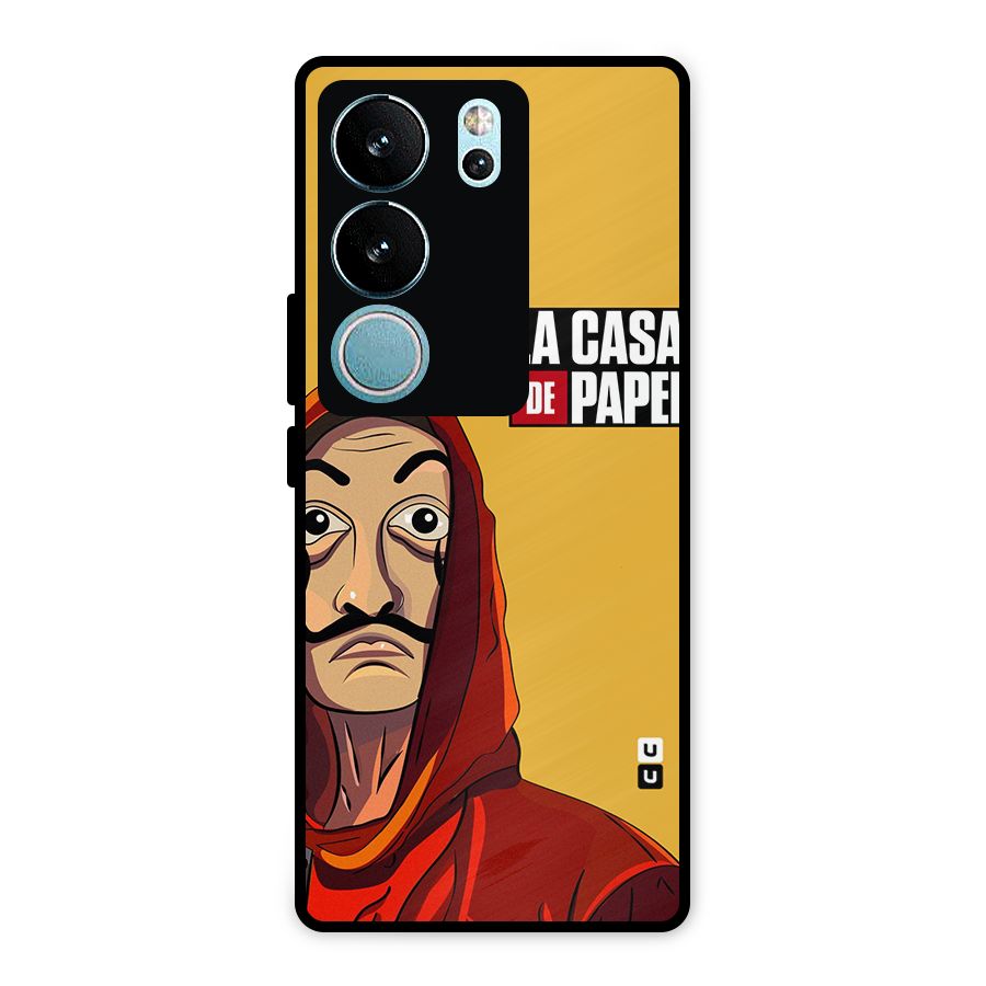 Money Heist La Casa De Papel Metal Back Case for Vivo V29 Pro