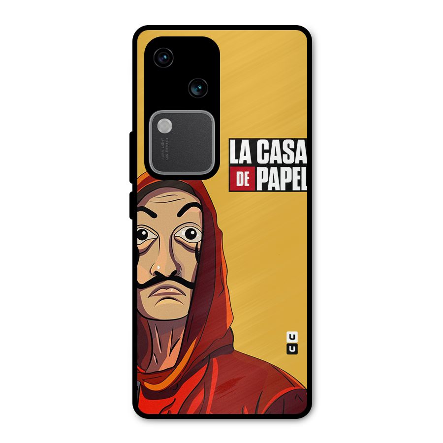 Money Heist La Casa De Papel Metal Back Case for Vivo V30 Pro