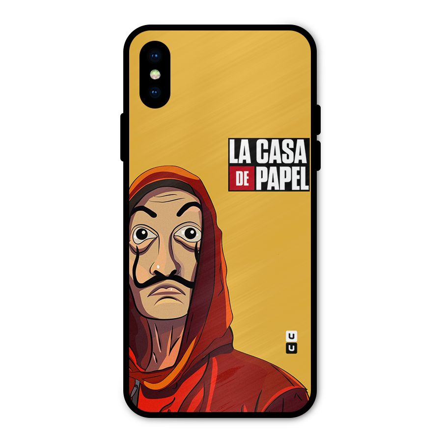 Money Heist La Casa De Papel Metal Back Case for iPhone X