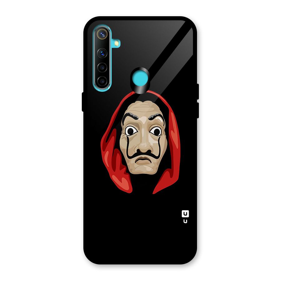 Money Heist Mask Glass Back Case for Realme 5