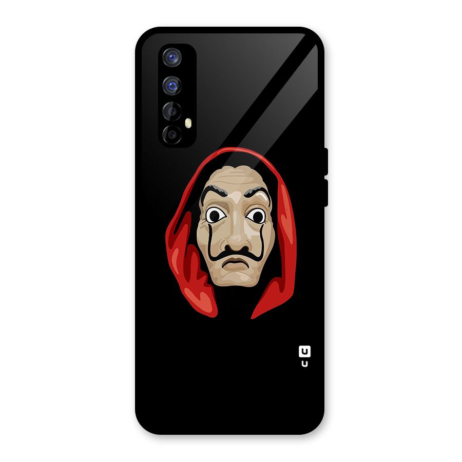 Money Heist Mask Glass Back Case for Realme 7