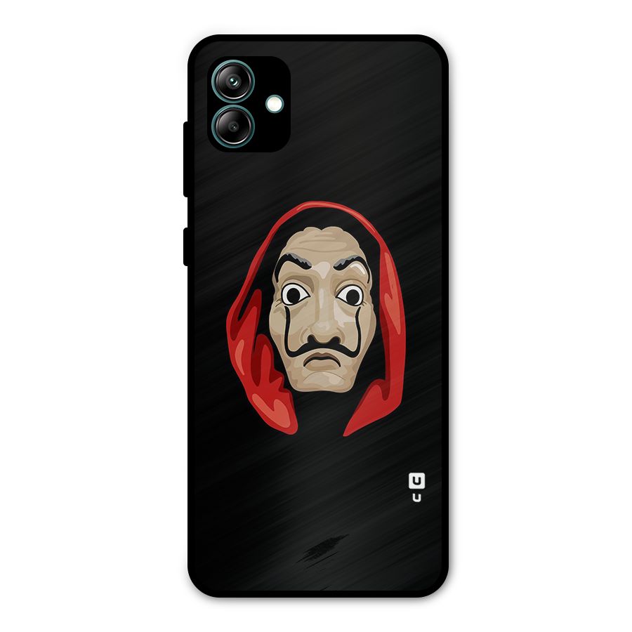 Money Heist Mask Metal Back Case for Galaxy A04