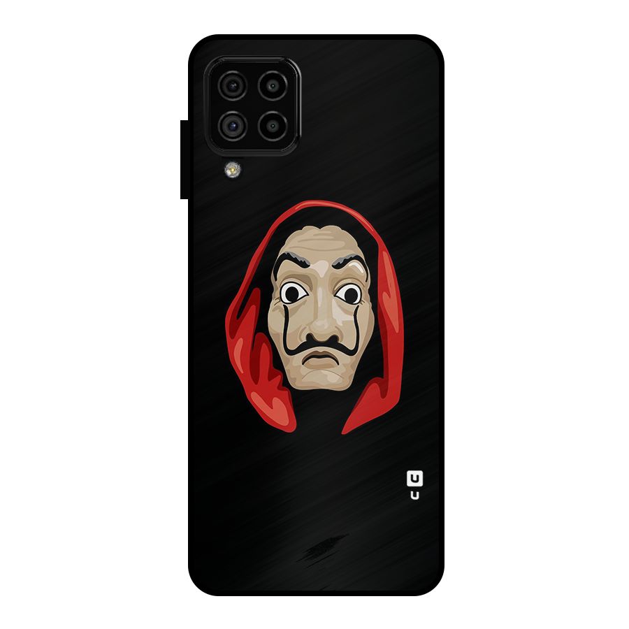 Money Heist Mask Metal Back Case for Galaxy A22 4G