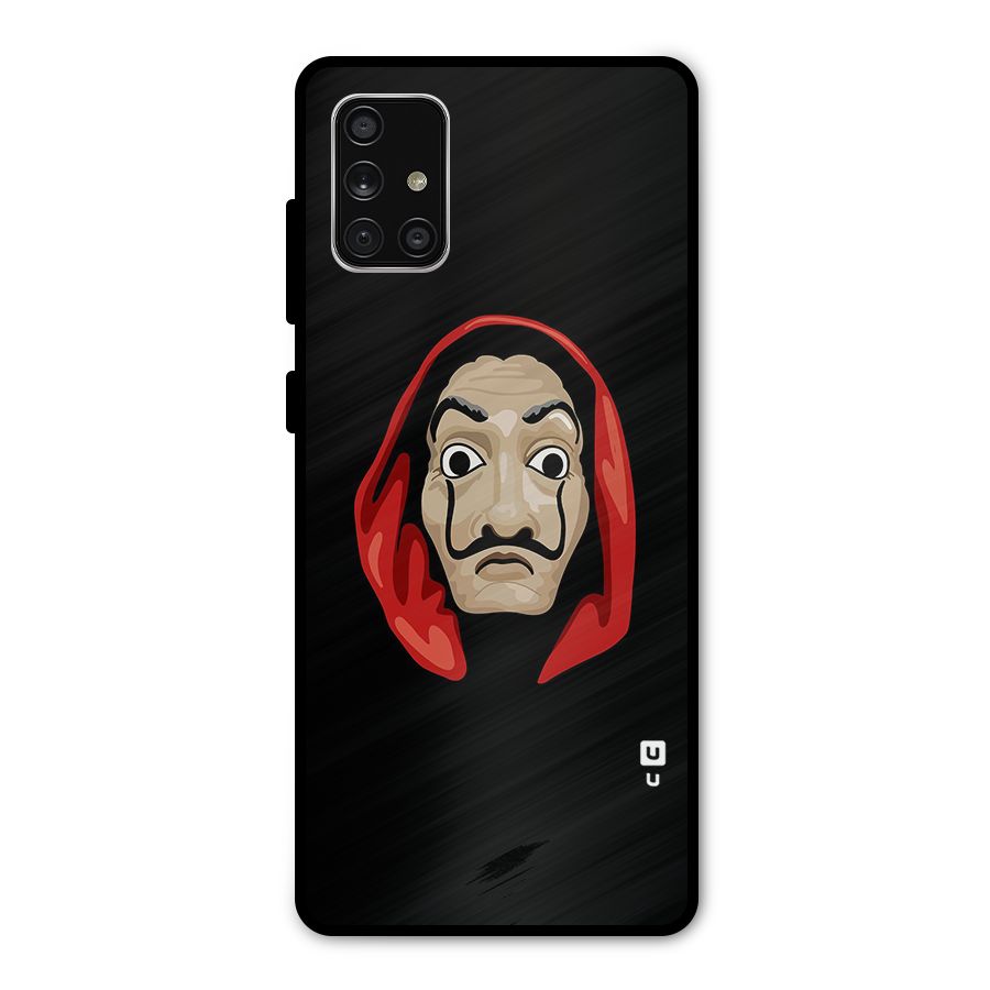 Money Heist Mask Metal Back Case for Galaxy A71