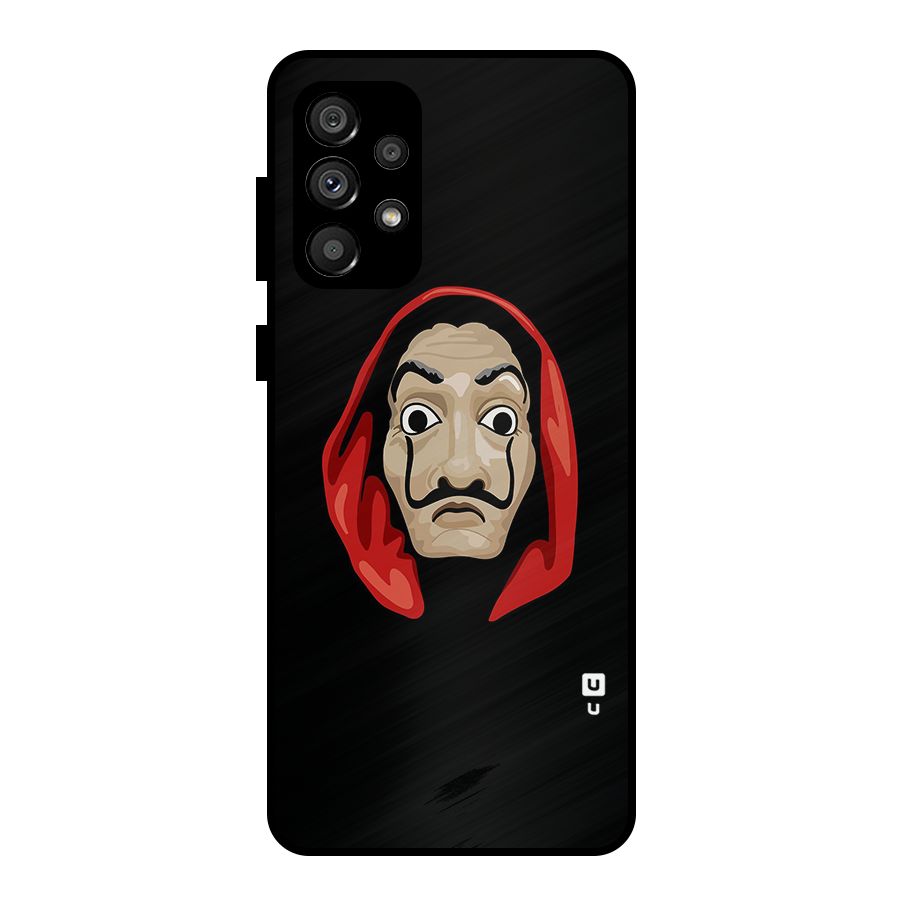 Money Heist Mask Metal Back Case for Galaxy A73 5G