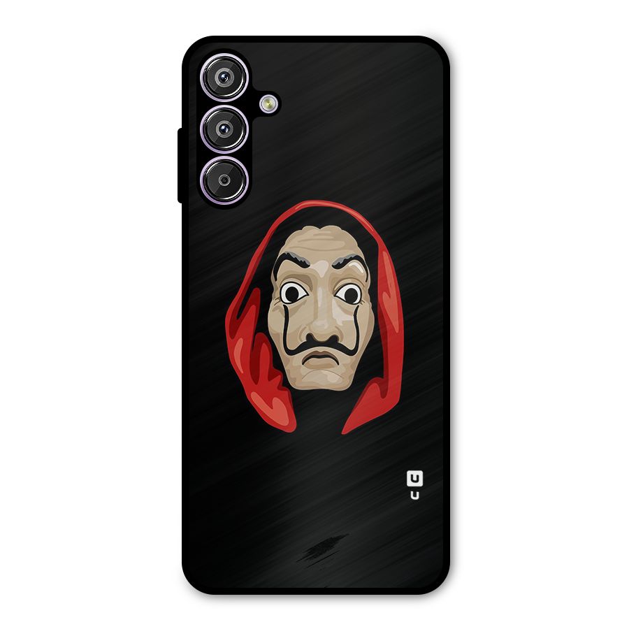 Money Heist Mask Metal Back Case for Galaxy M15