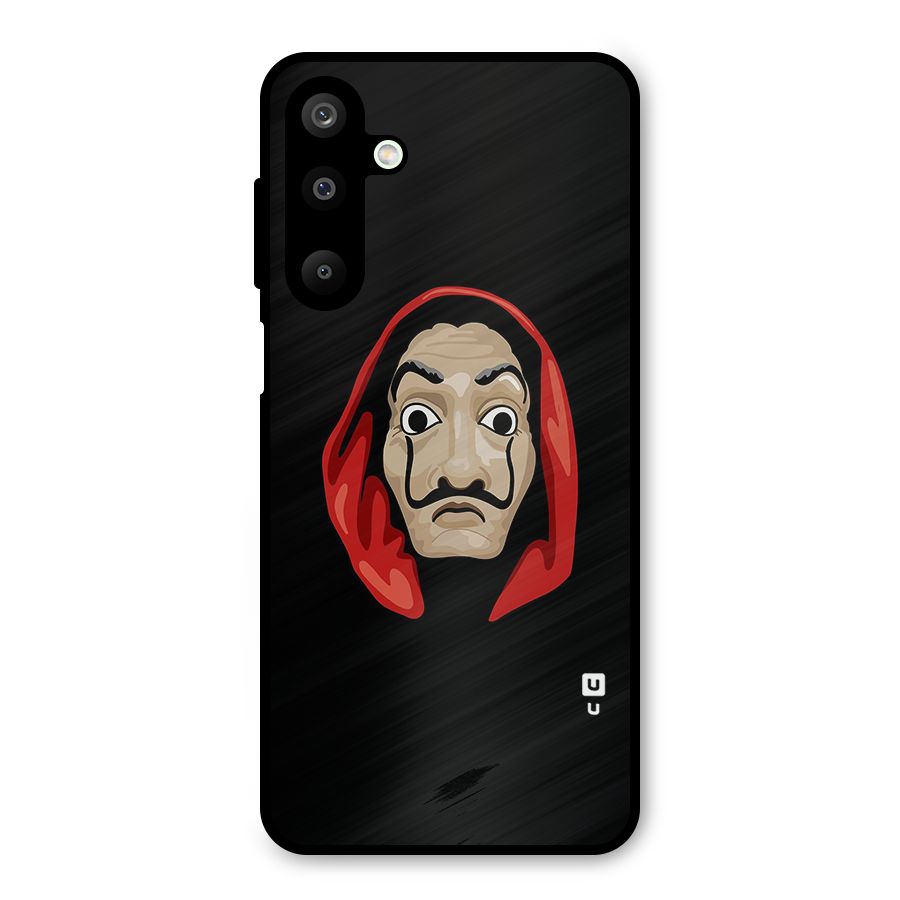 Money Heist Mask Metal Back Case for Galaxy M16