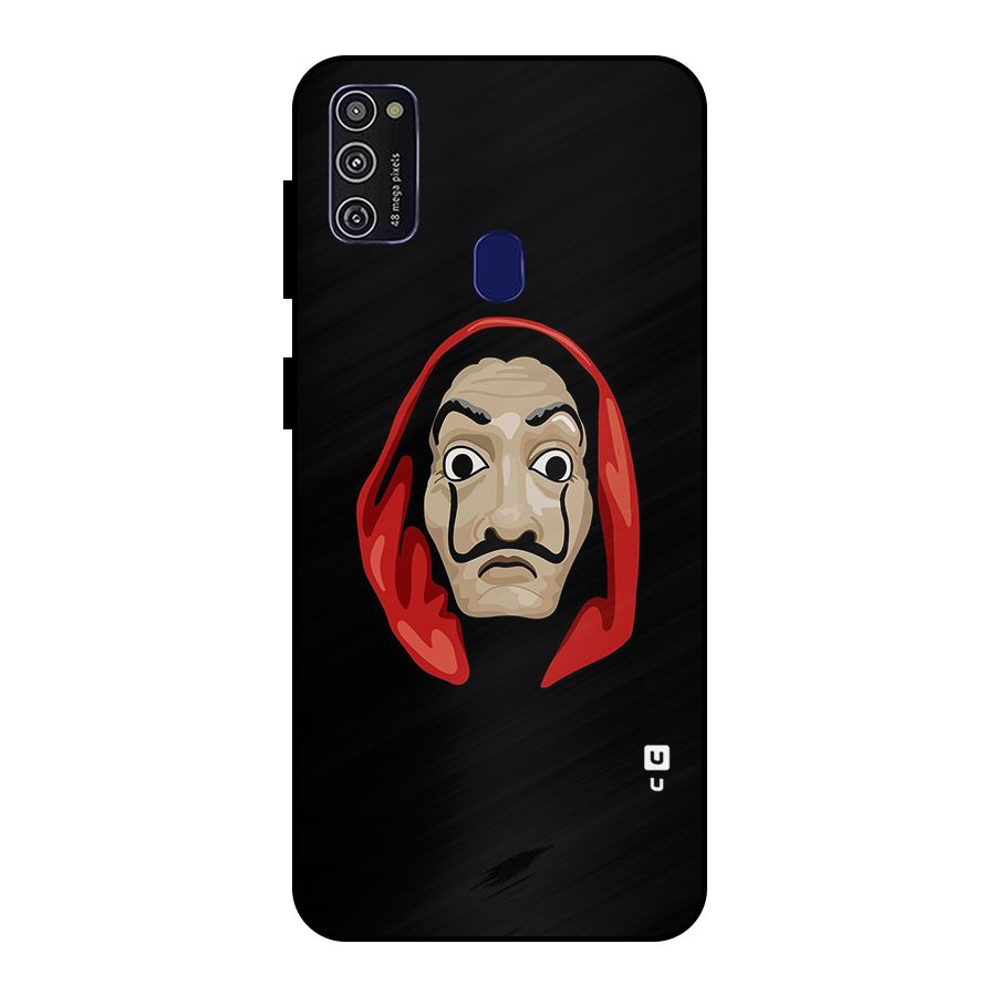 Money Heist Mask Metal Back Case for Galaxy M30s
