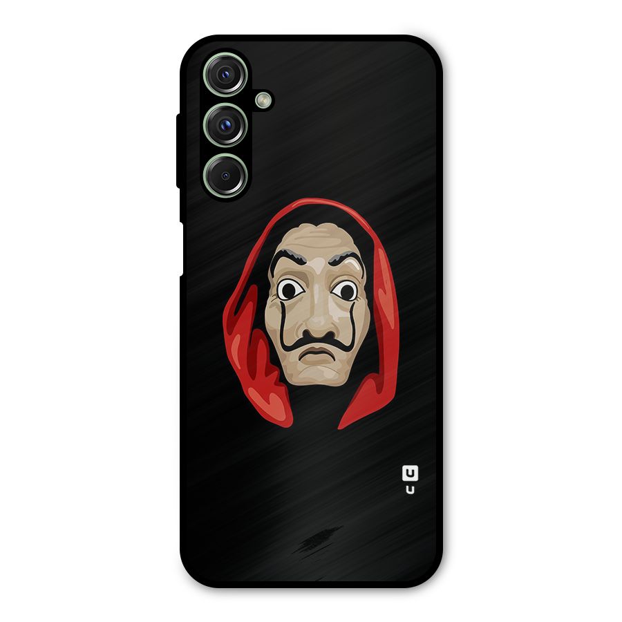 Money Heist Mask Metal Back Case for Galaxy M34