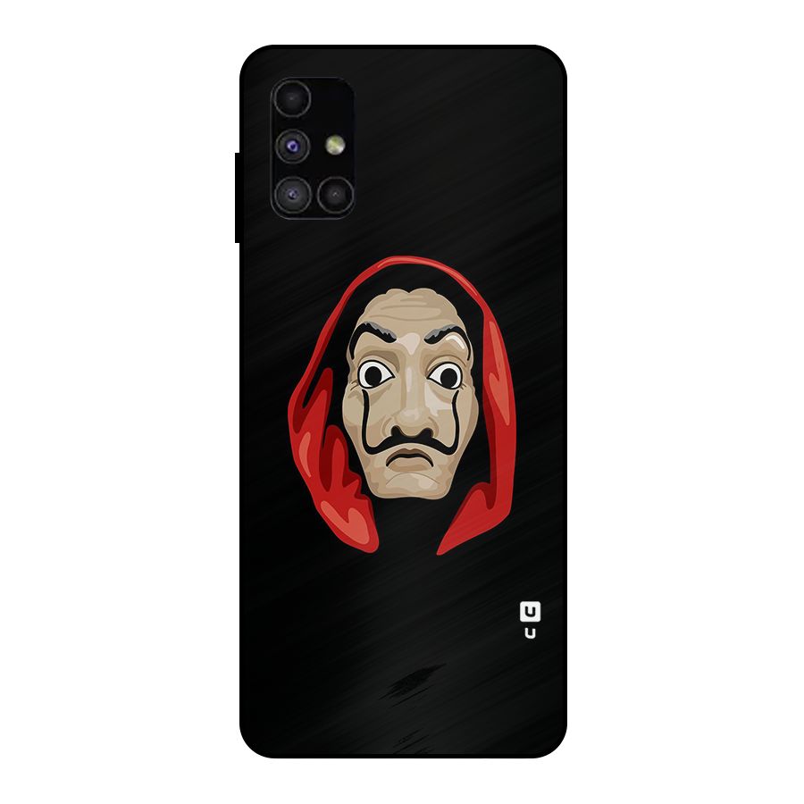 Money Heist Mask Metal Back Case for Galaxy M51