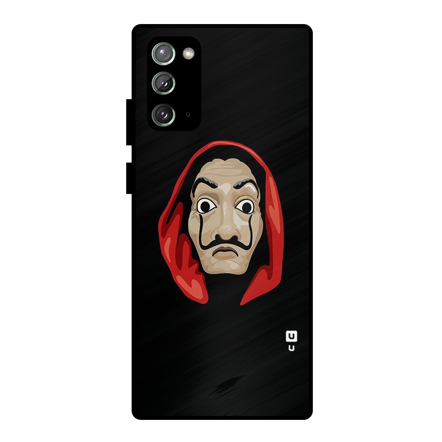 Money Heist Mask Metal Back Case for Galaxy Note 20