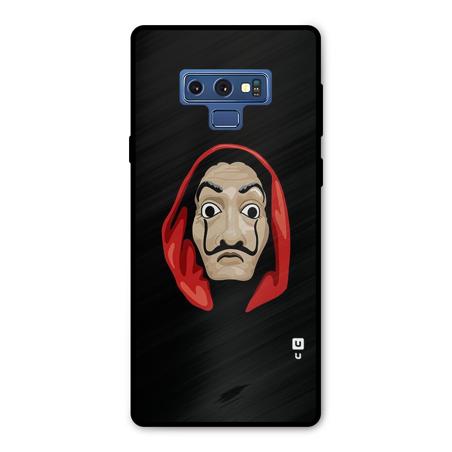 Money Heist Mask Metal Back Case for Galaxy Note 9