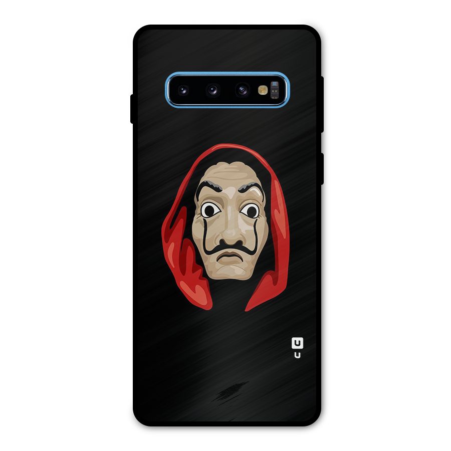 Money Heist Mask Metal Back Case for Galaxy S10