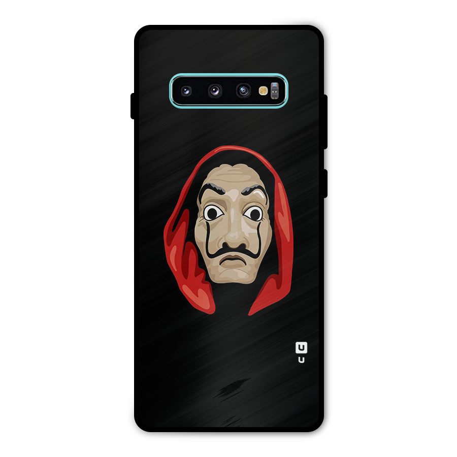 Money Heist Mask Metal Back Case for Galaxy S10 Plus