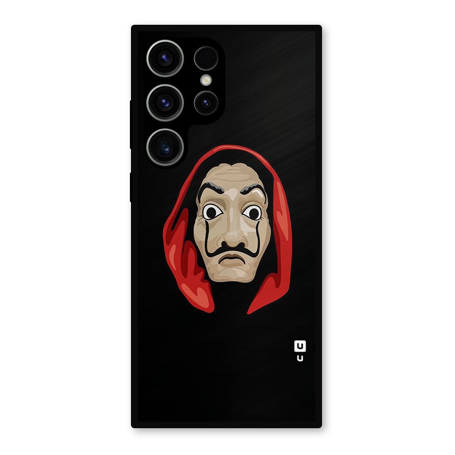 Money Heist Mask Metal Back Case for Galaxy S23 Ultra