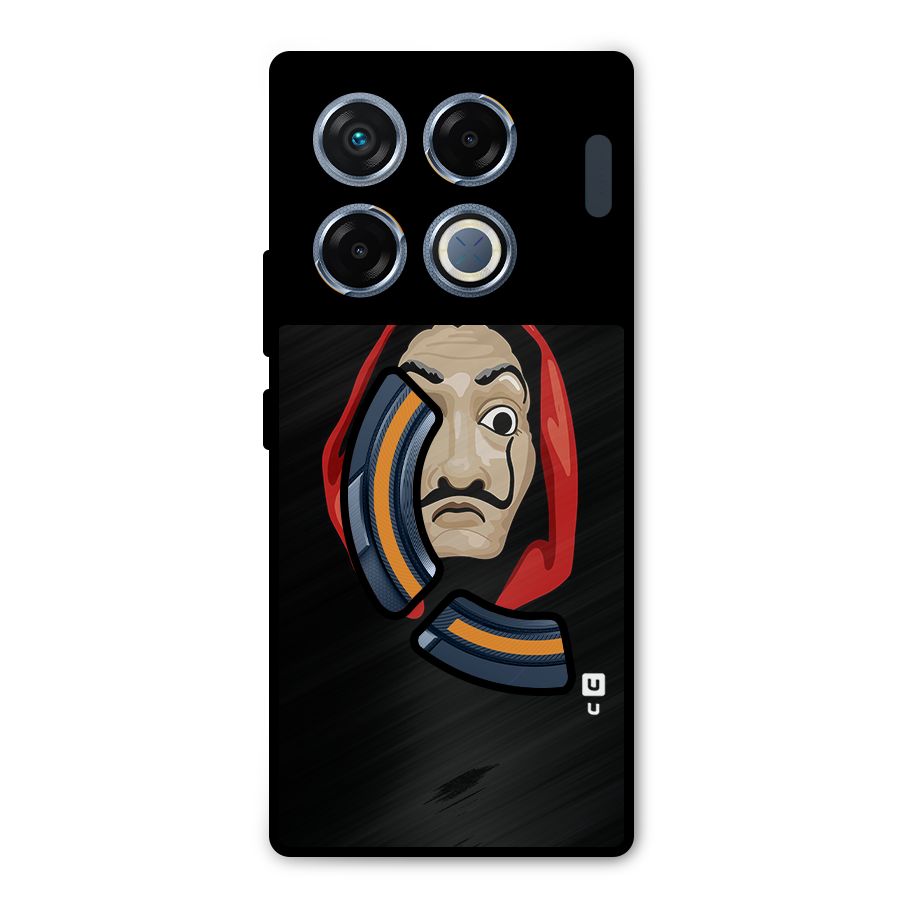 Money Heist Mask Metal Back Case for Infinix GT 20 Pro