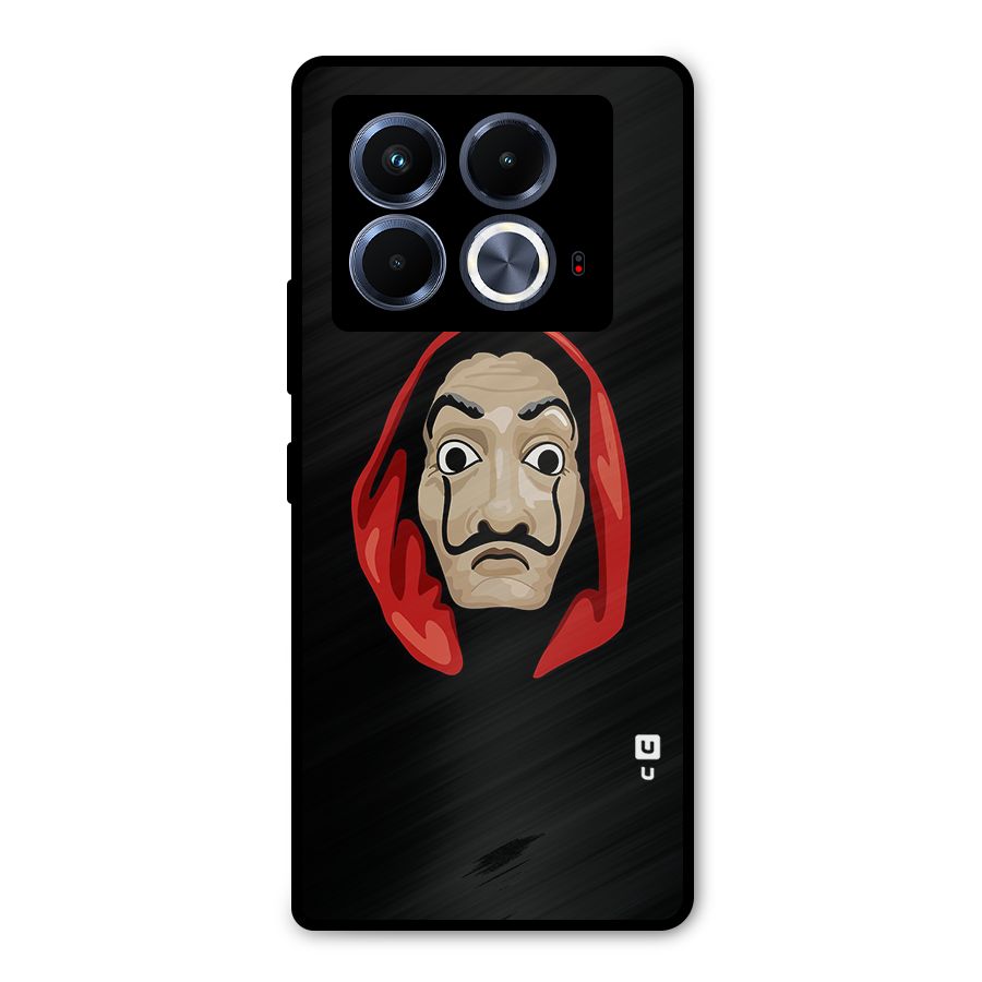 Money Heist Mask Metal Back Case for Infinix Note 40 5G
