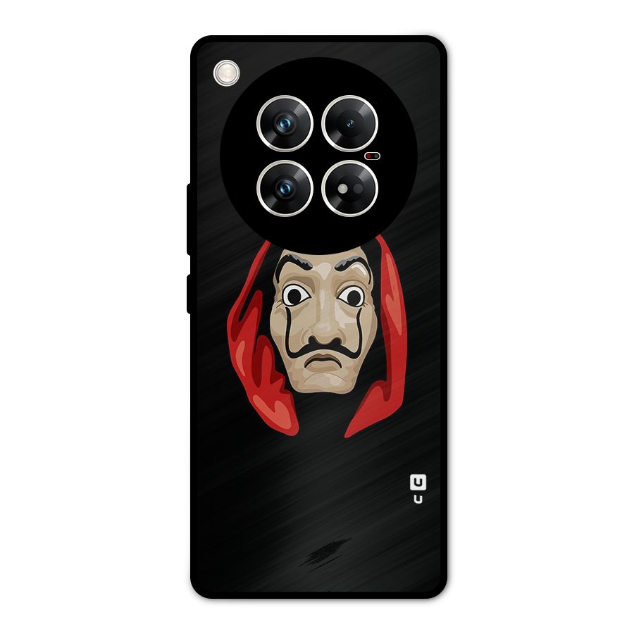 Money Heist Mask Metal Back Case for Infinix Zero 40 5G