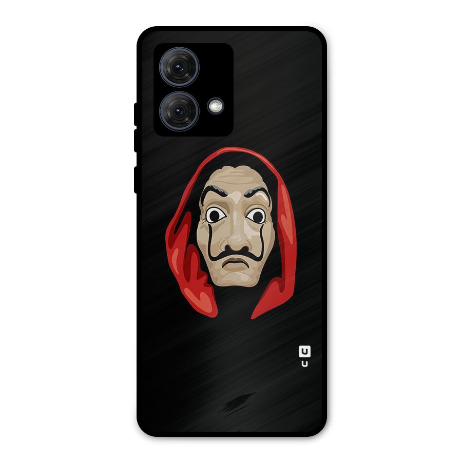 Money Heist Mask Metal Back Case for Moto G84