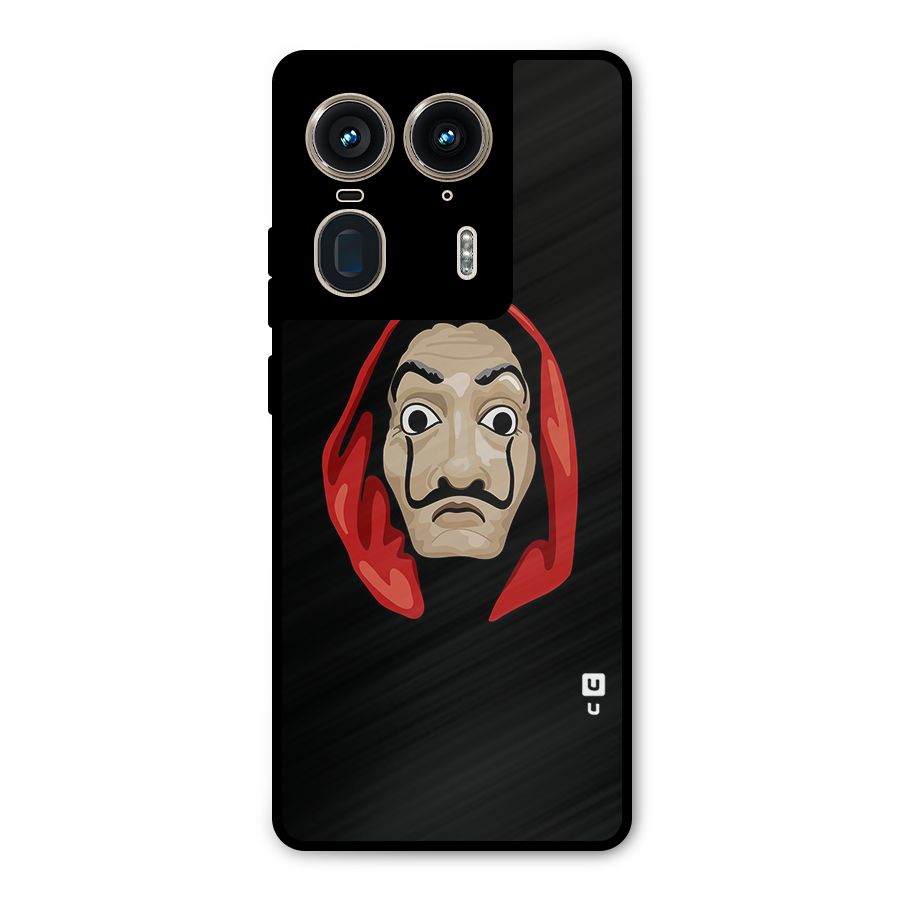 Money Heist Mask Metal Back Case for Motorola Edge 50 Ultra