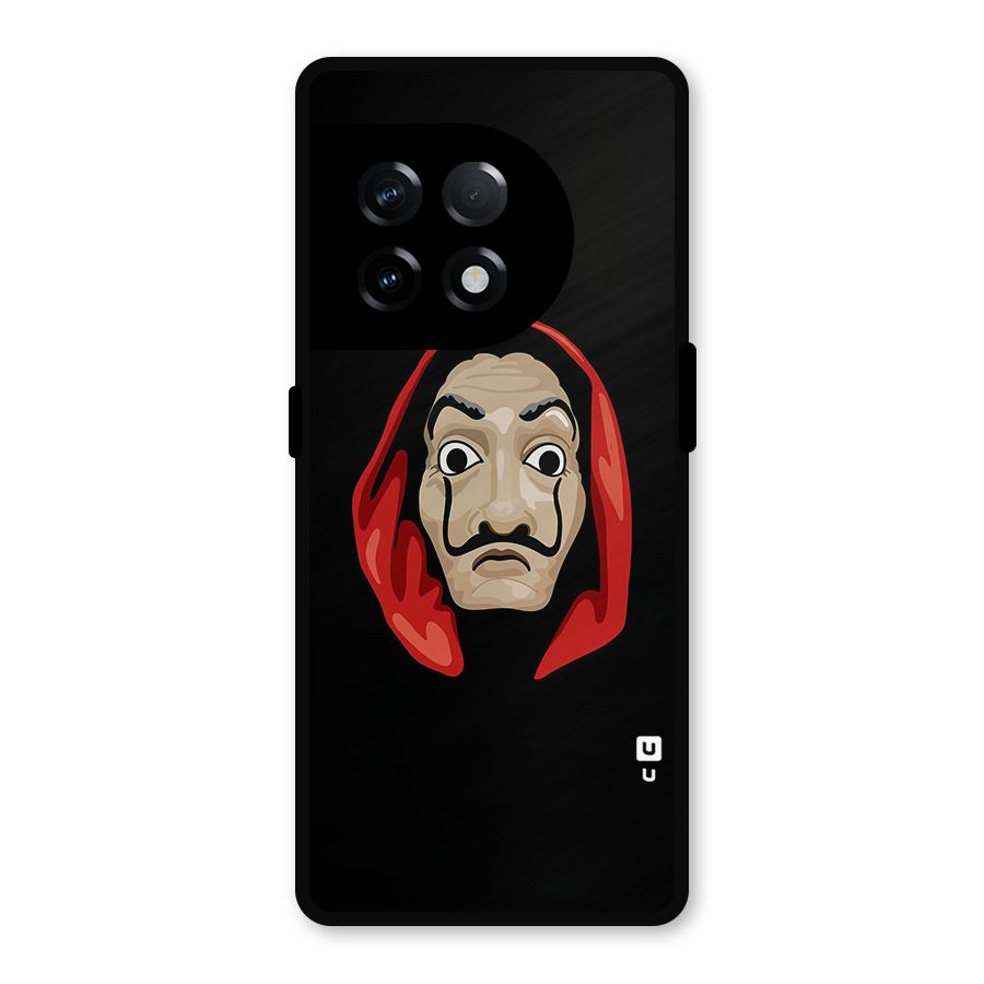 Money Heist Mask Metal Back Case for OnePlus 11R