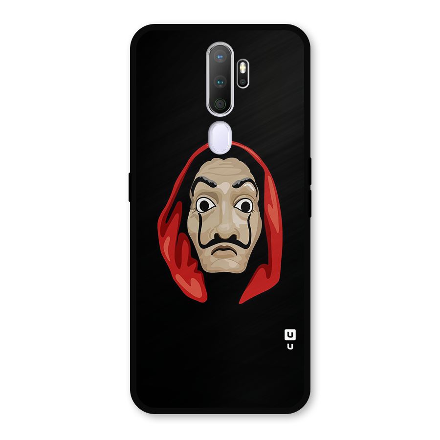 Money Heist Mask Metal Back Case for Oppo A5 (2020)